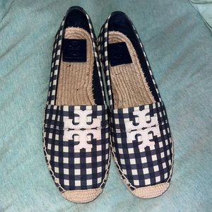TORY BURCH WESTON FLAT ESPADRILLE PRINTED CANVAS